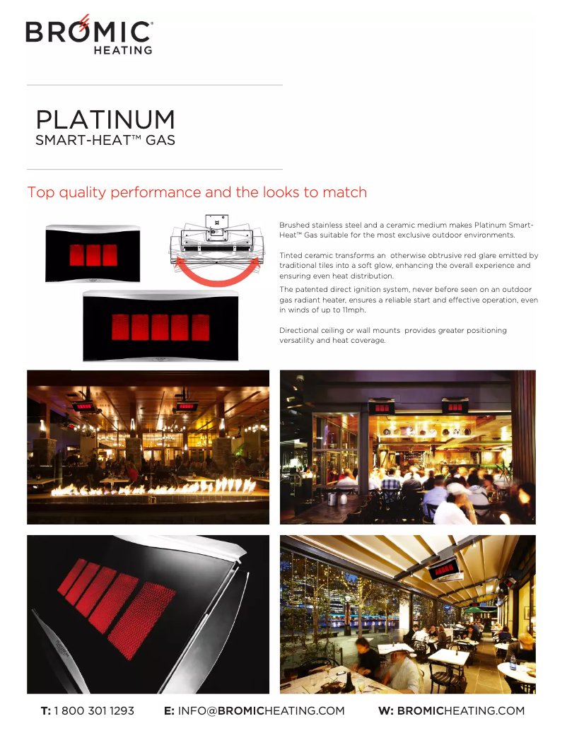 Page 1 de la notice Fiche technique Bromic BH01100011