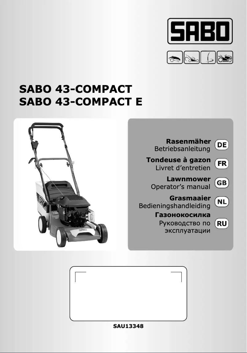 Page 1 de la notice Manuel utilisateur SABO 43-Compact E