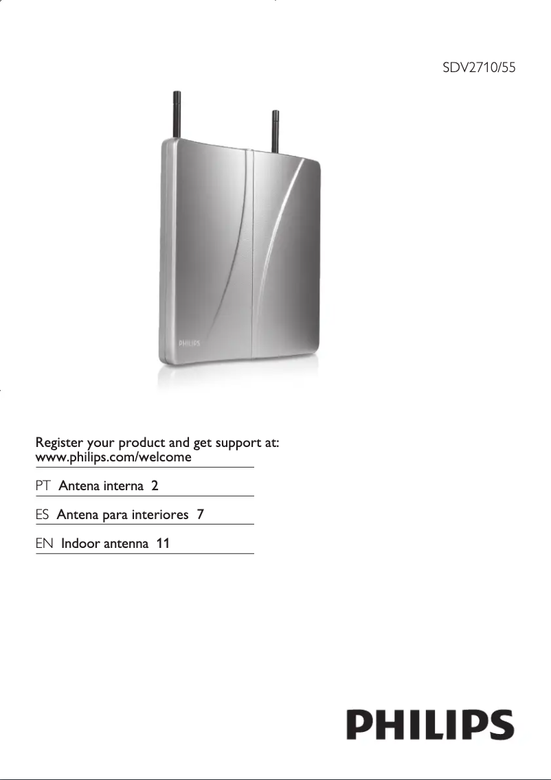 Image de la première page du manuel de l'appareil SDV2710