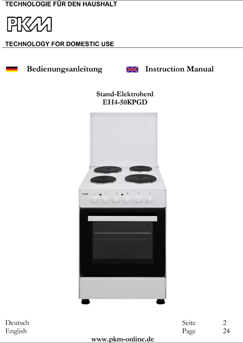 Image de la première page du manuel de l'appareil EH4-50KPGD