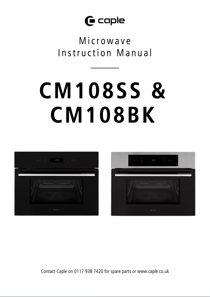 Image de la première page du manuel de l'appareil CM108SS