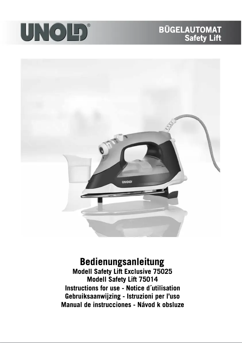 Page 1 de la notice Manuel utilisateur Unold Safety Lift Exclusive 75025