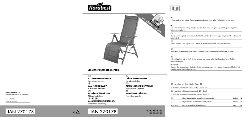 Image de la première page du manuel de l'appareil IAN 270178