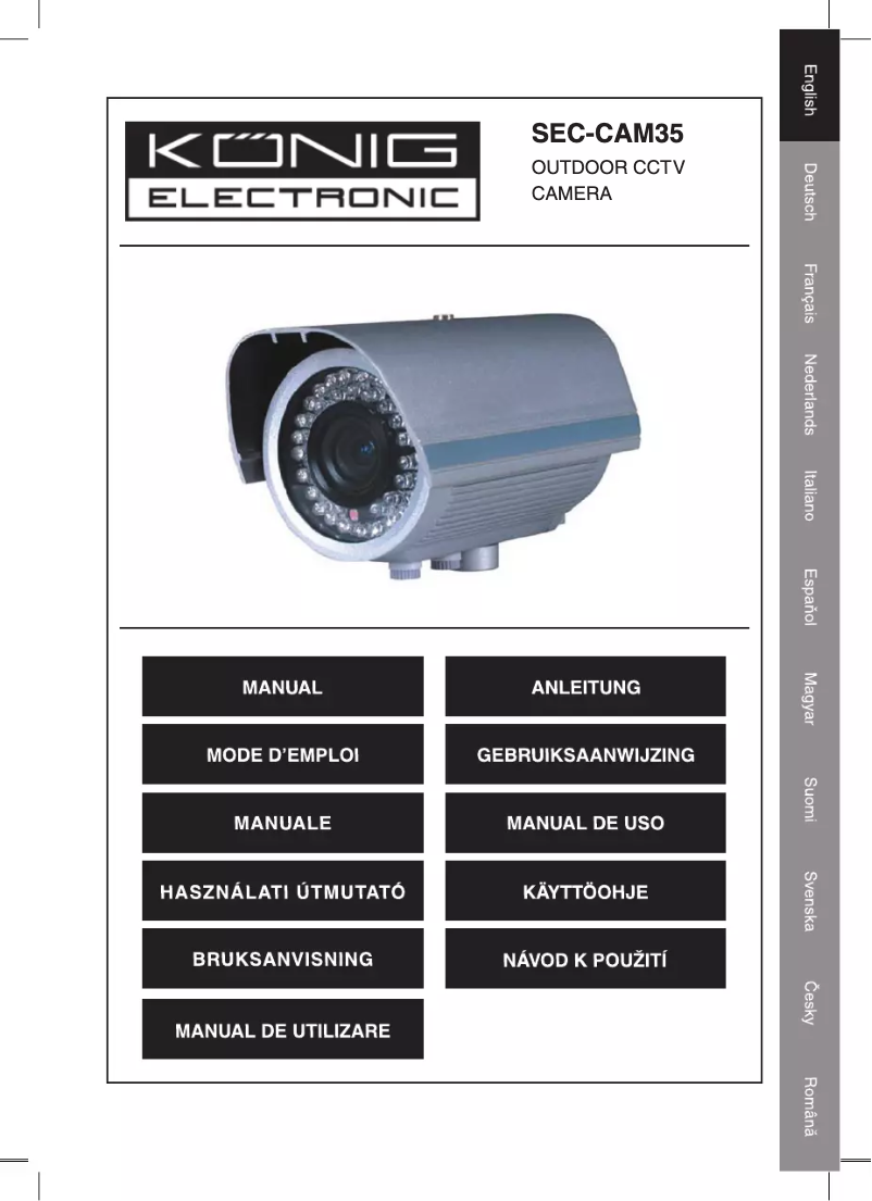 Page 1 de la notice Manuel utilisateur Konig SEC-CAM35