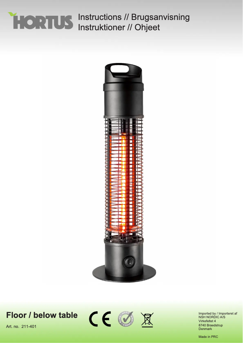 Image de la première page du manuel de l'appareil 211-401