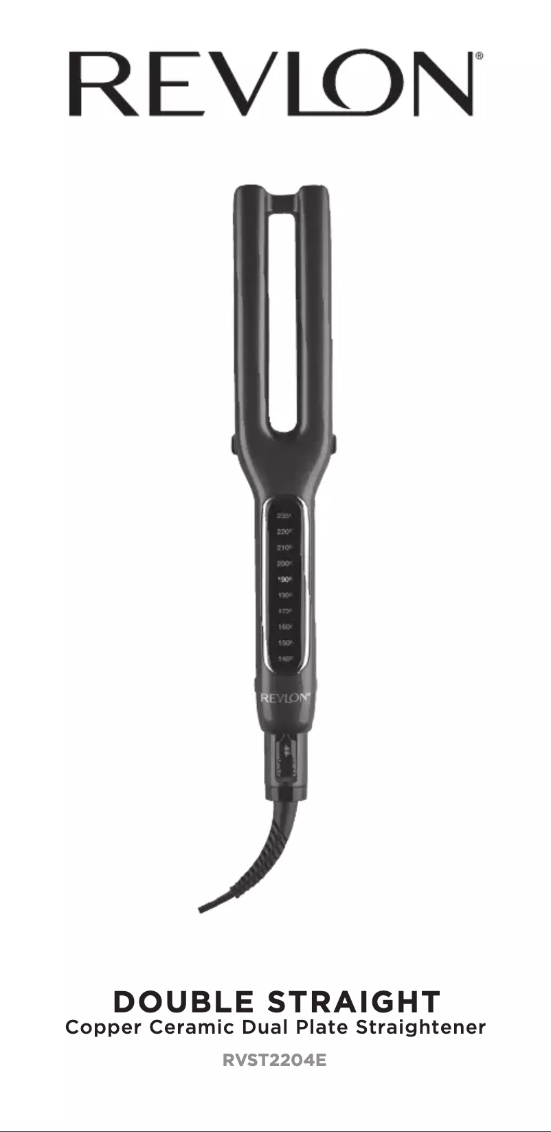 Image de la première page du manuel de l'appareil Double Straight RVST2204E