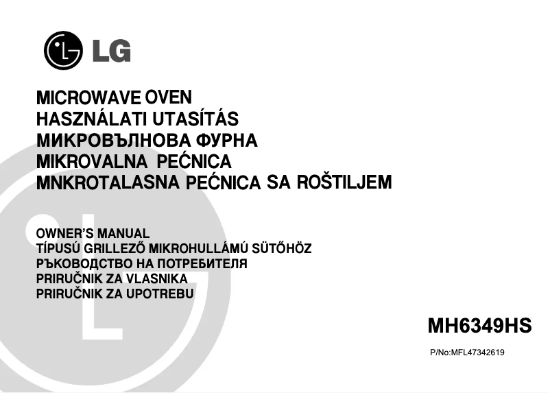 Page 1 de la notice Manuel utilisateur LG MH6349HS