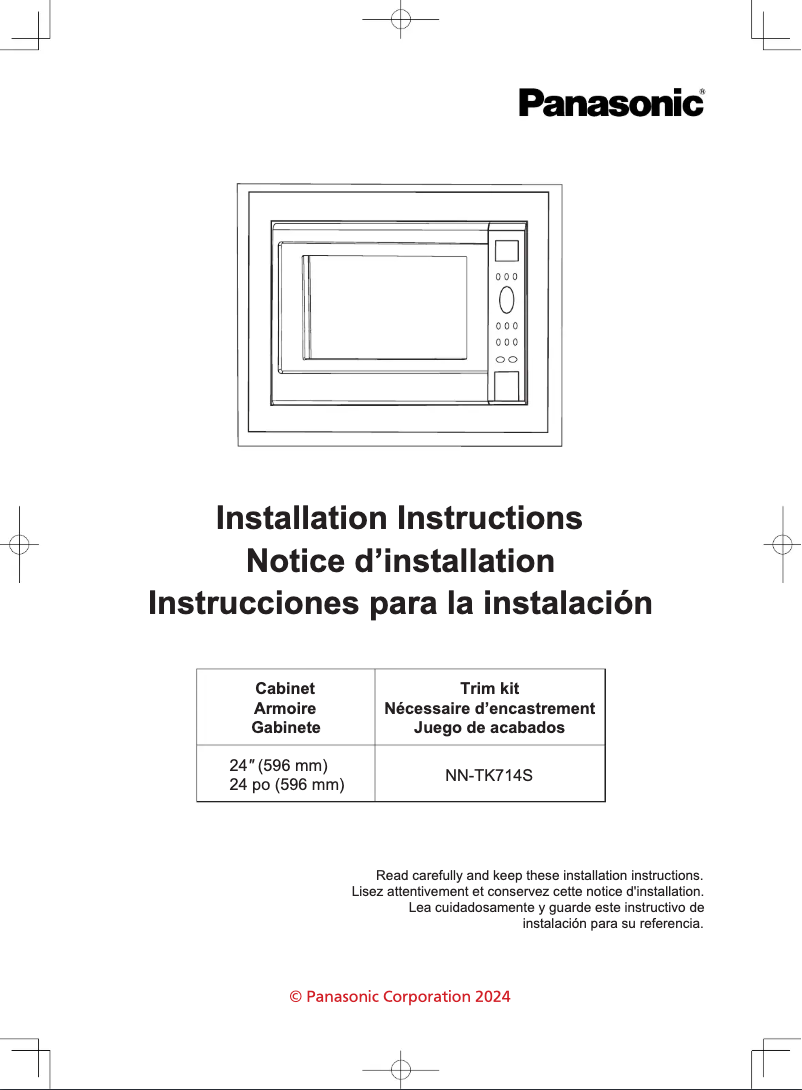 Page n°1 - Manuel utilisateur Panasonic NU-HX100S