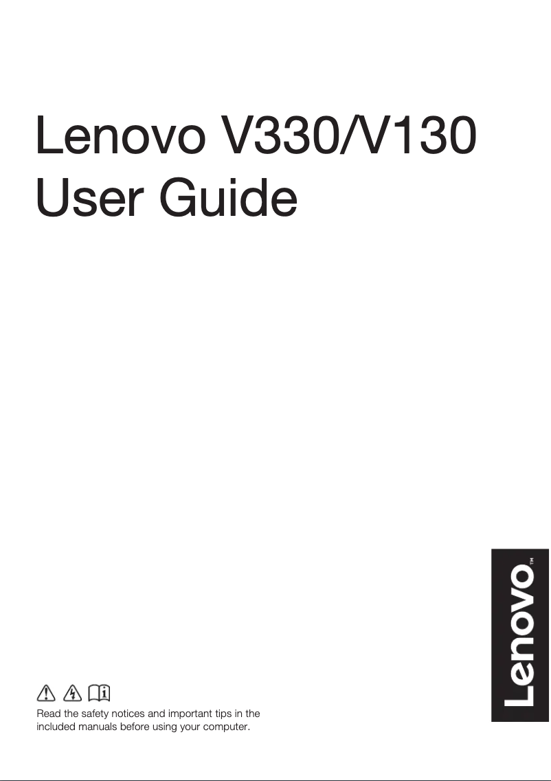 Page 1 de la notice Manuel utilisateur Lenovo V330-15ISK