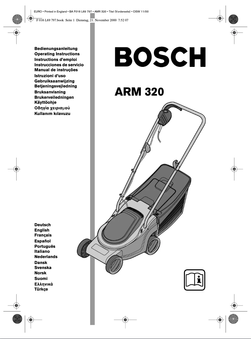 Page n°1 - Manuel utilisateur Bosch ARM 320
