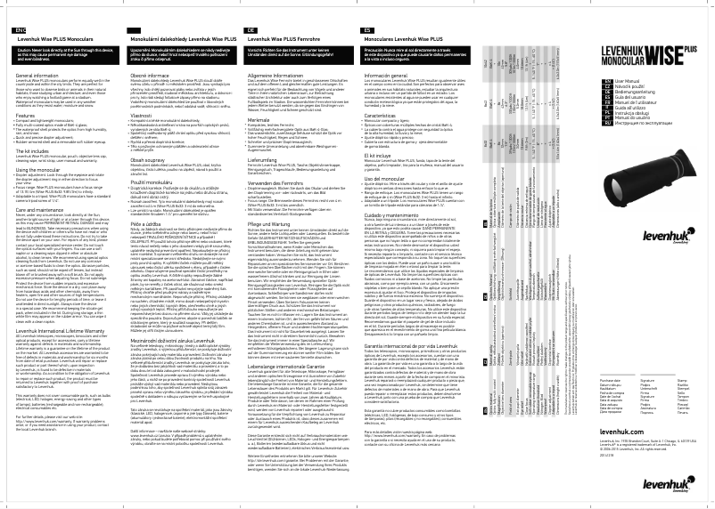 Image de la première page du manuel de l'appareil Wise Plus