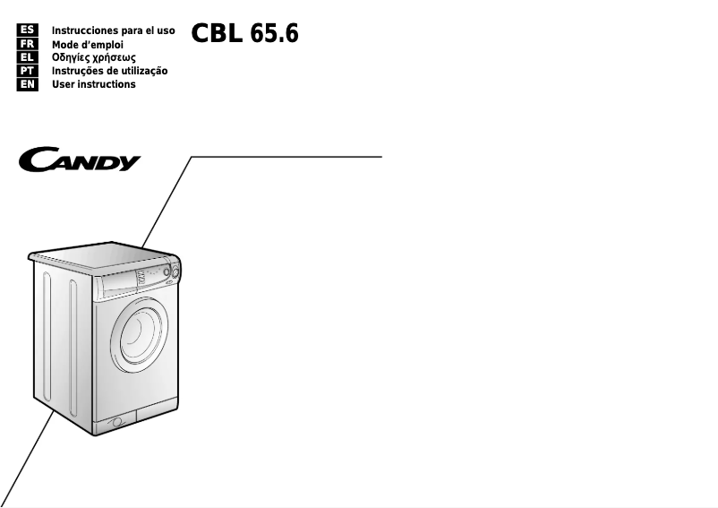 Page n°1 - Manuel utilisateur Candy LBCBL65.6SY