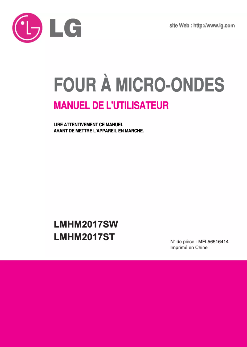 Página 1 del manual Manual de usuario LG LMHM2017SW