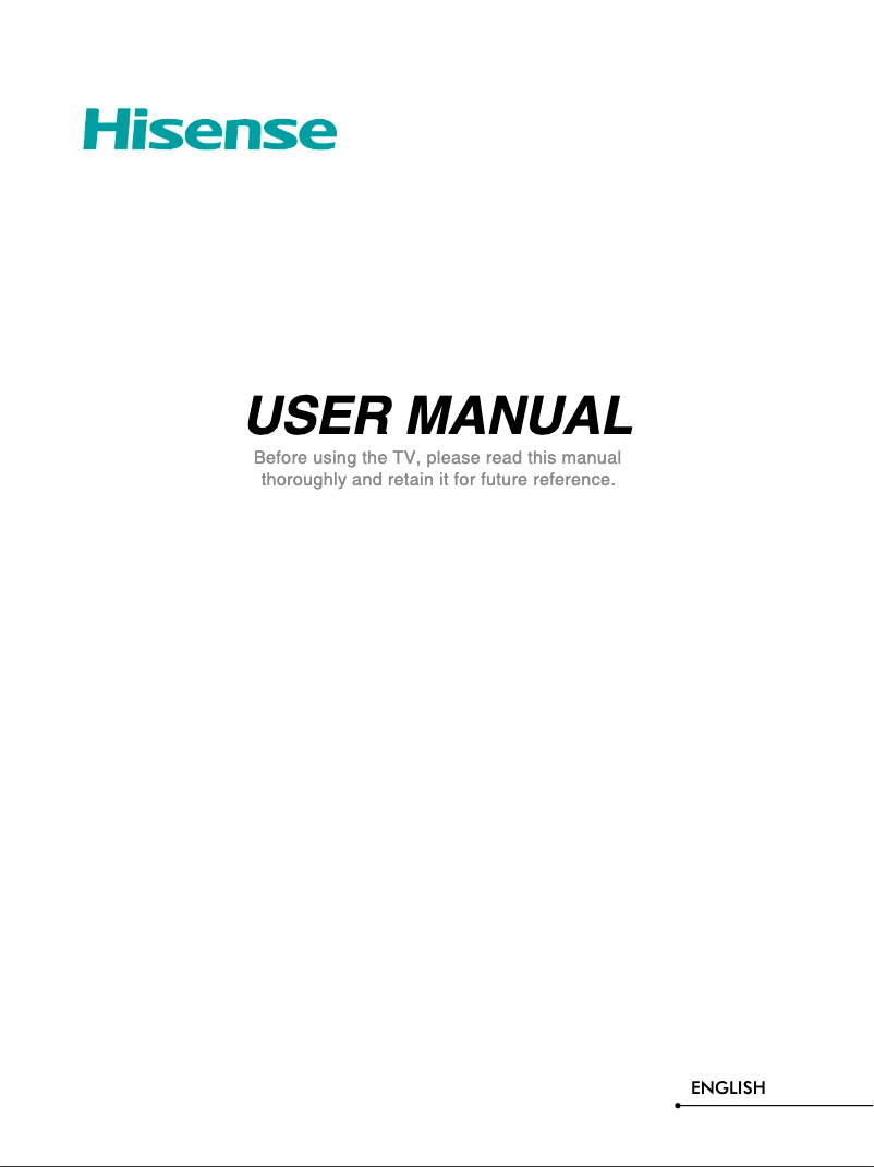 Page 1 de la notice Manuel utilisateur Hisense 65H78G