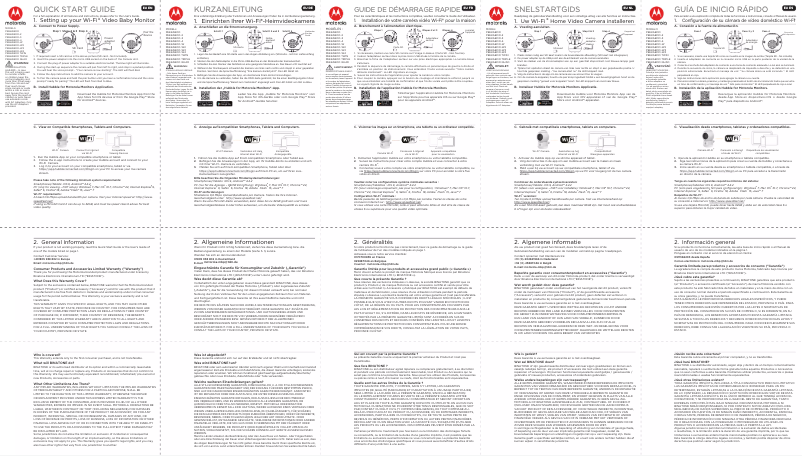 Page 1 de la notice Manuel utilisateur Motorola Peekaboo