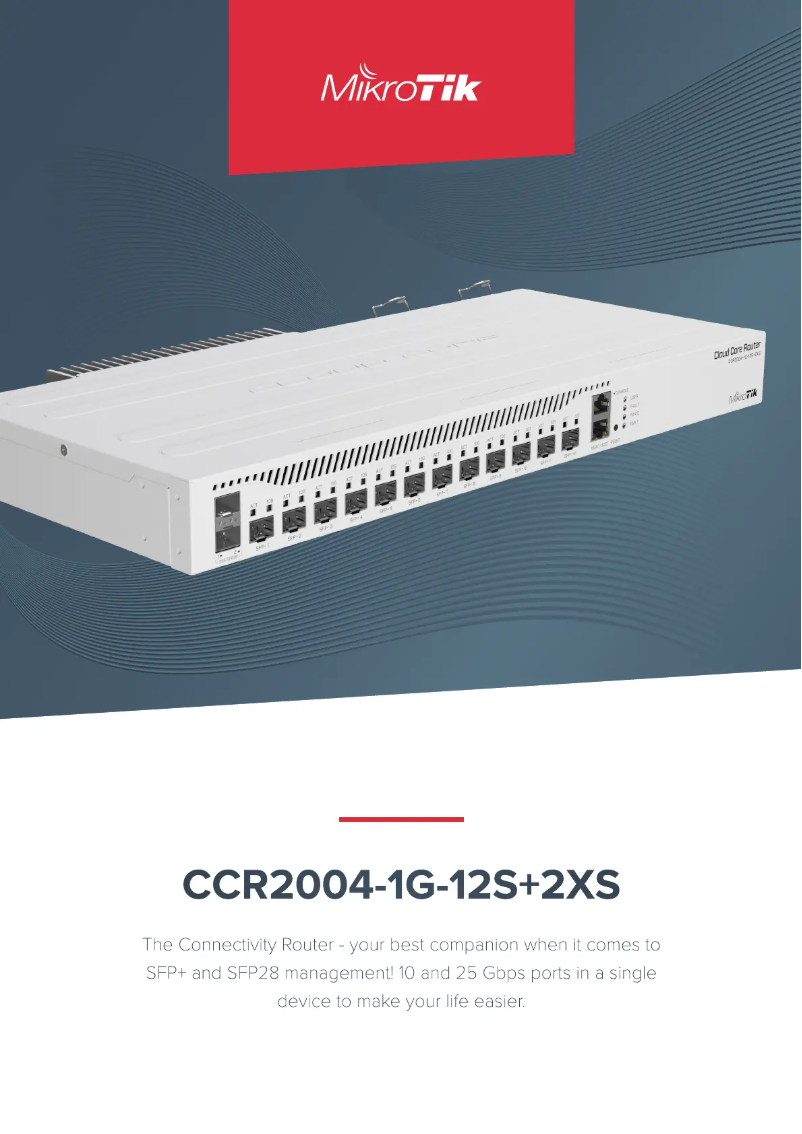 Page n°1 - Brochure Mikrotik CCR1072