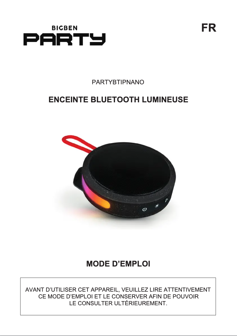 Image de la première page du manuel de l'appareil AU386899