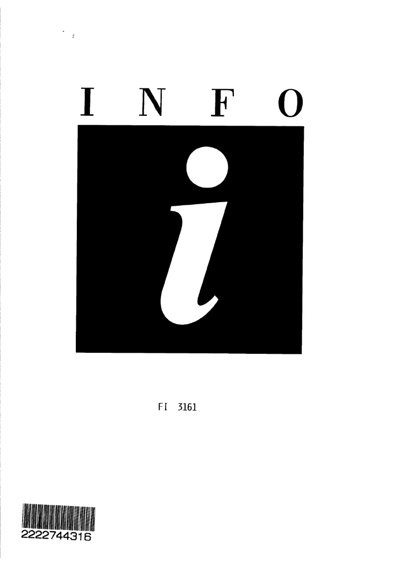 Image de la première page du manuel de l'appareil FI 3161