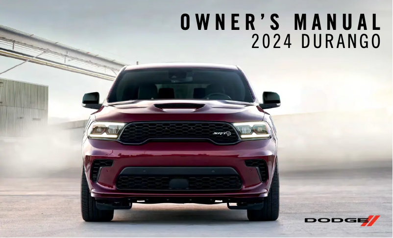 Página 1 del manual Manual de usuario Dodge Durango (2024)