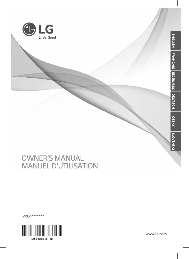 Página 1 del manual Manual de usuario LG VK84