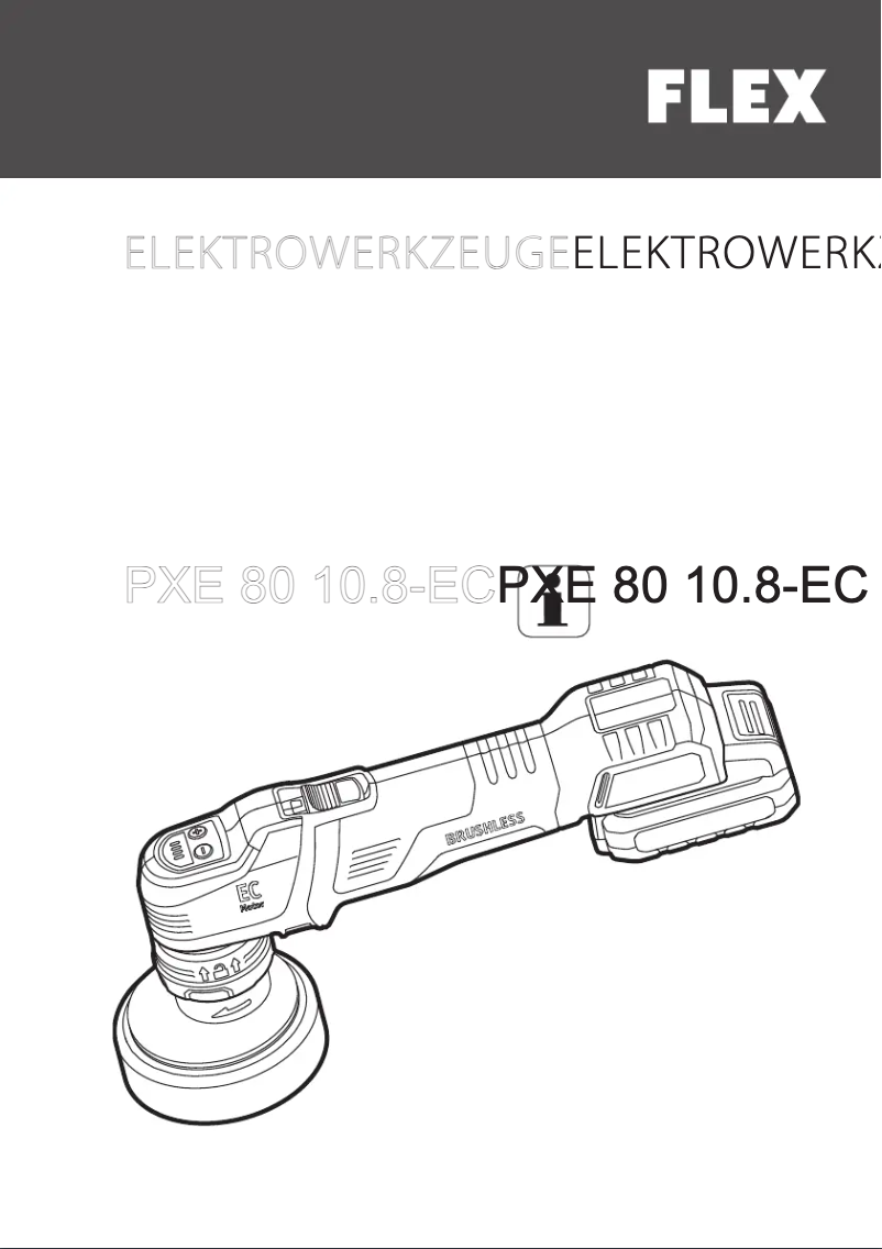 Page n°1 - Manuel utilisateur Flex PXE 80 10.8-EC