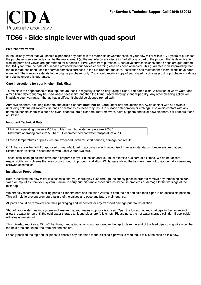 Page 1 de la notice Manuel utilisateur CDA TC66CH