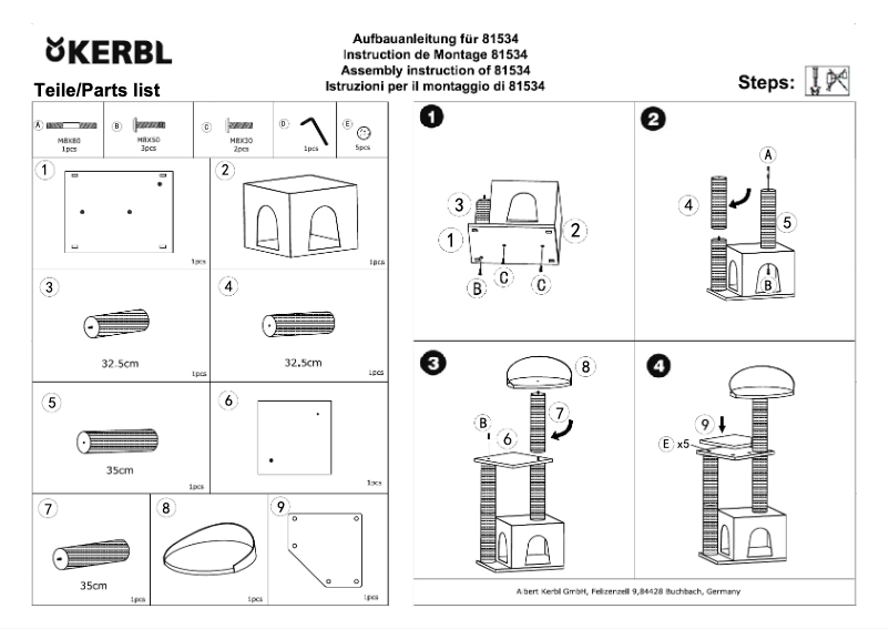 Page 1 de la notice Manuel utilisateur Kerbl Lifestyle 81534