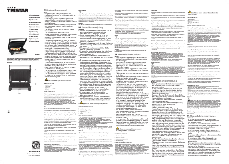 Image de la première page du manuel de l'appareil PD-8915