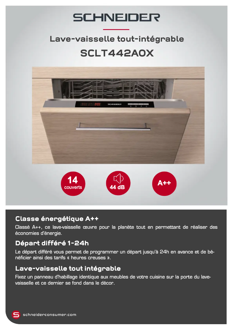 Image de la première page du manuel de l'appareil SCLT442A0X