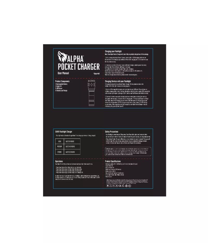 Image de la première page du manuel de l'appareil Pocket Charger