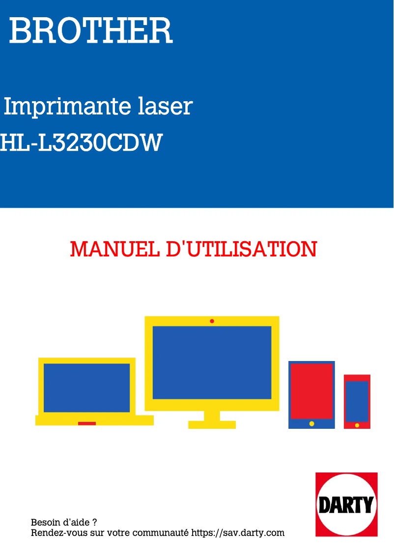 Page n°1 - Manuel utilisateur Brother HL-L3230CDW