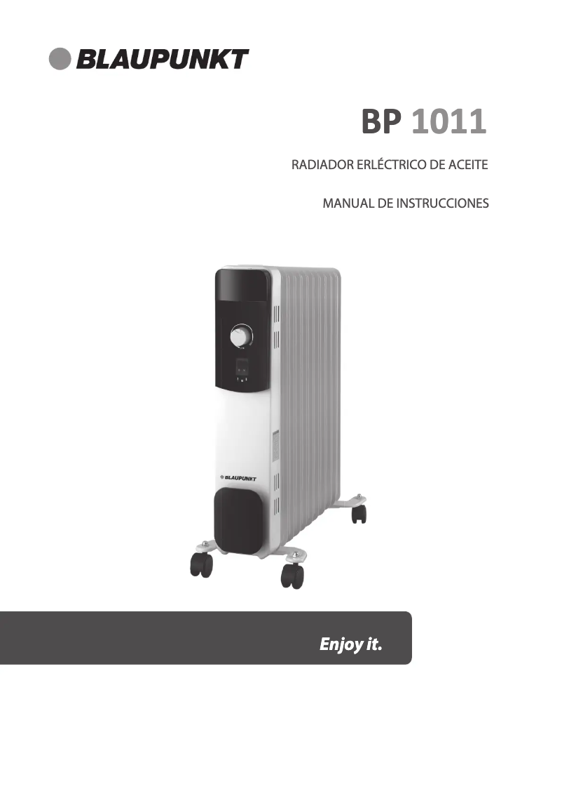 Page n°1 - Manuel utilisateur Blaupunkt BP1011