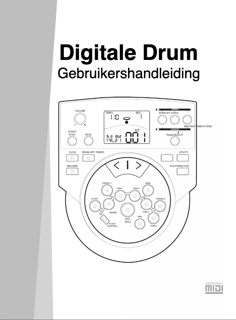 Page 1 de la notice Manuel utilisateur Medeli DD512