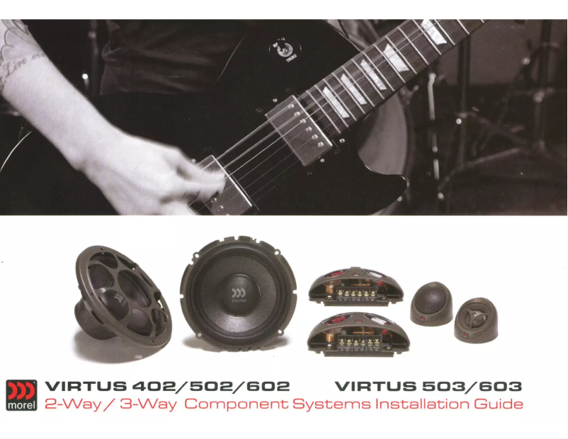 Page n°1 - Manuel utilisateur Morel Virtus 502