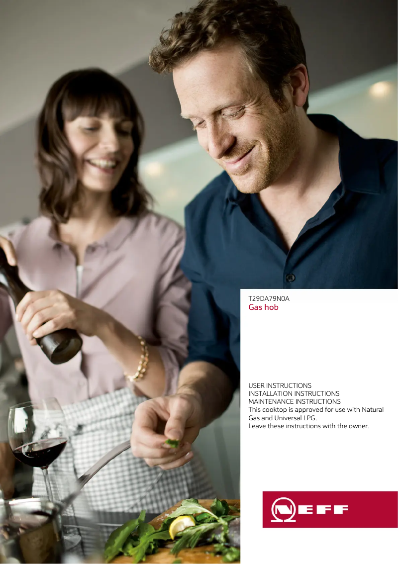 Page 1 de la notice Mode d'emploi Neff T29DA79N0A