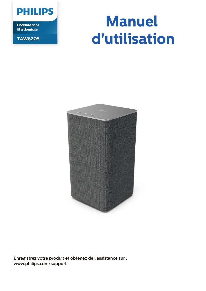 Page 1 de la notice Manuel utilisateur Philips TAW6205
