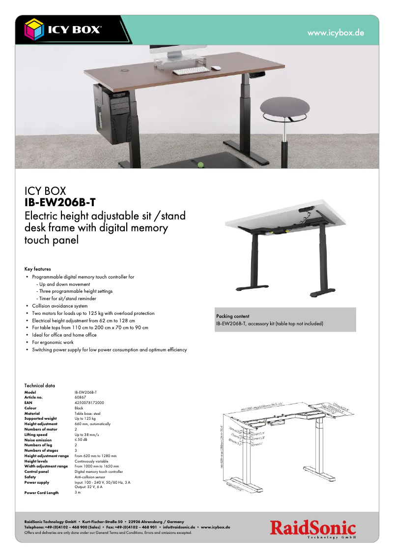 Image de la première page du manuel de l'appareil IB-EW206B-T