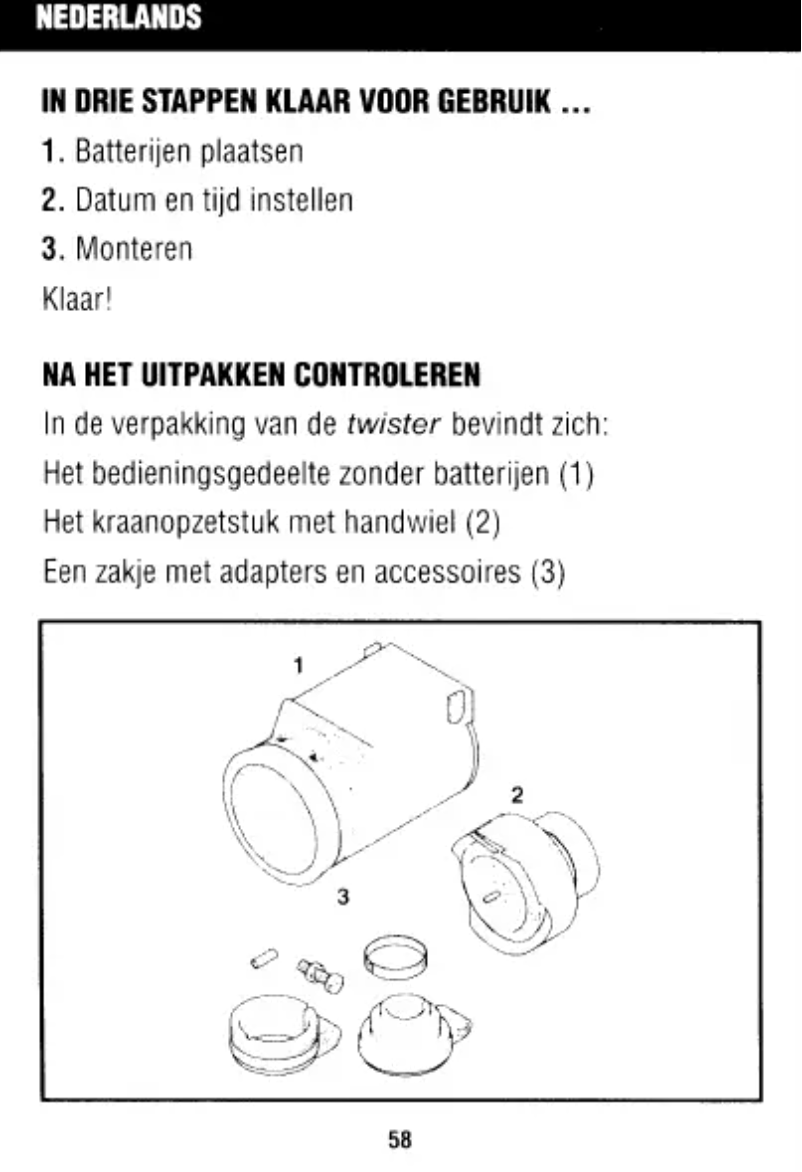 Page 1 de la notice Manuel utilisateur Honeywell Burg Twister