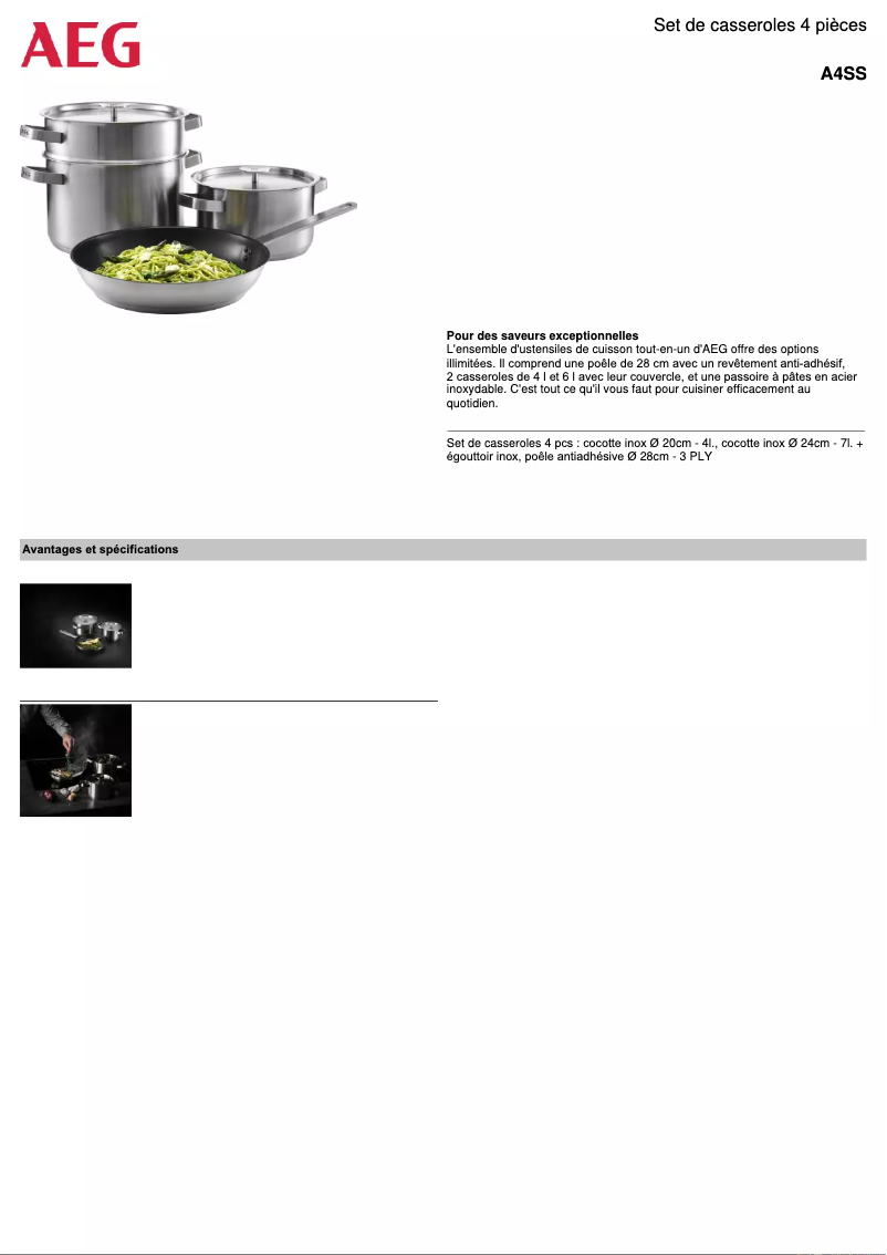 Image de la première page du manuel de l'appareil A4SS