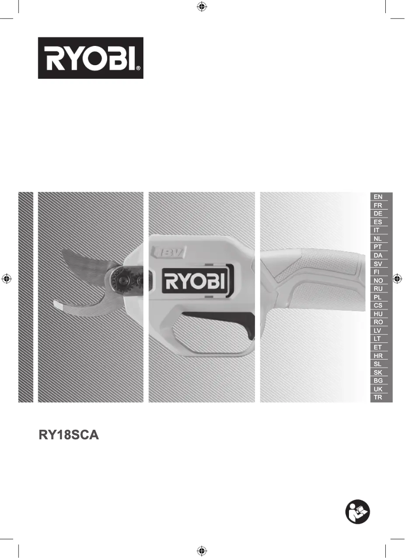 Page 1 de la notice Manuel utilisateur RYOBI One+ RY18SCA