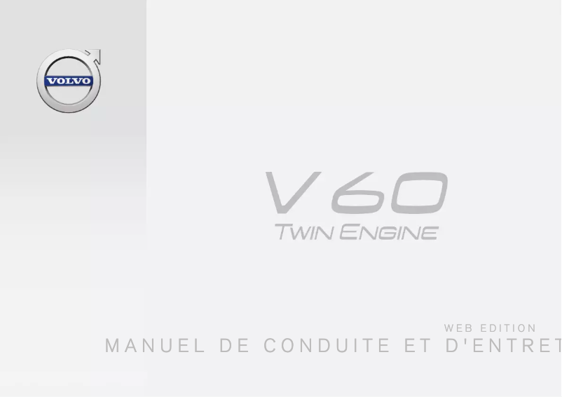 Image de la première page du manuel de l'appareil V60 Twin Engine (2015)