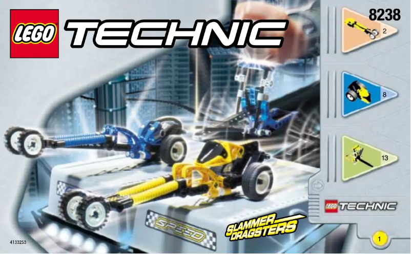Page 1 de la notice Manuel utilisateur Lego Racers 8238
