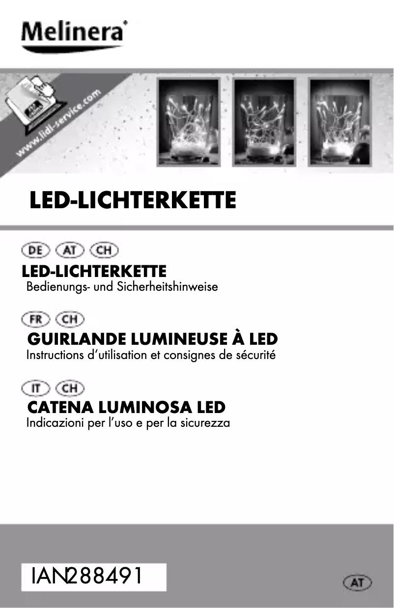 Page 1 de la notice Manuel utilisateur Melinera IAN 288491