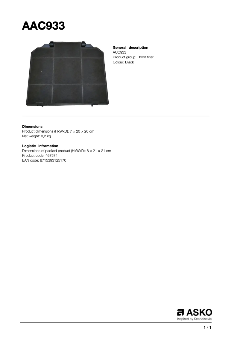 Image de la première page du manuel de l'appareil ACC933