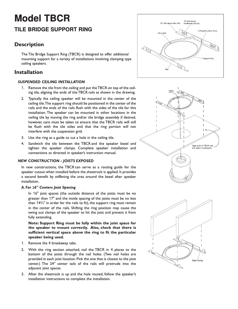 Page n°1 - Manuel utilisateur Bogen TBCR