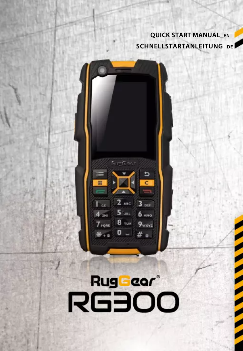 Page n°1 - Manuel utilisateur RugGear RG300