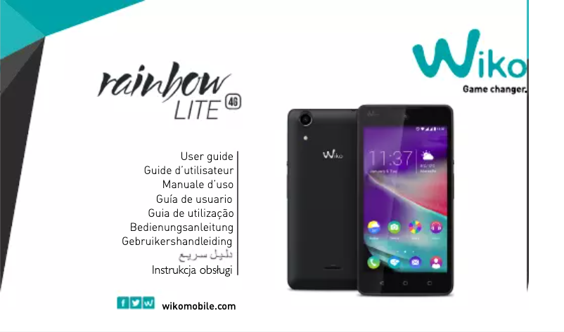 Image de la première page du manuel de l'appareil Rainbow Lite