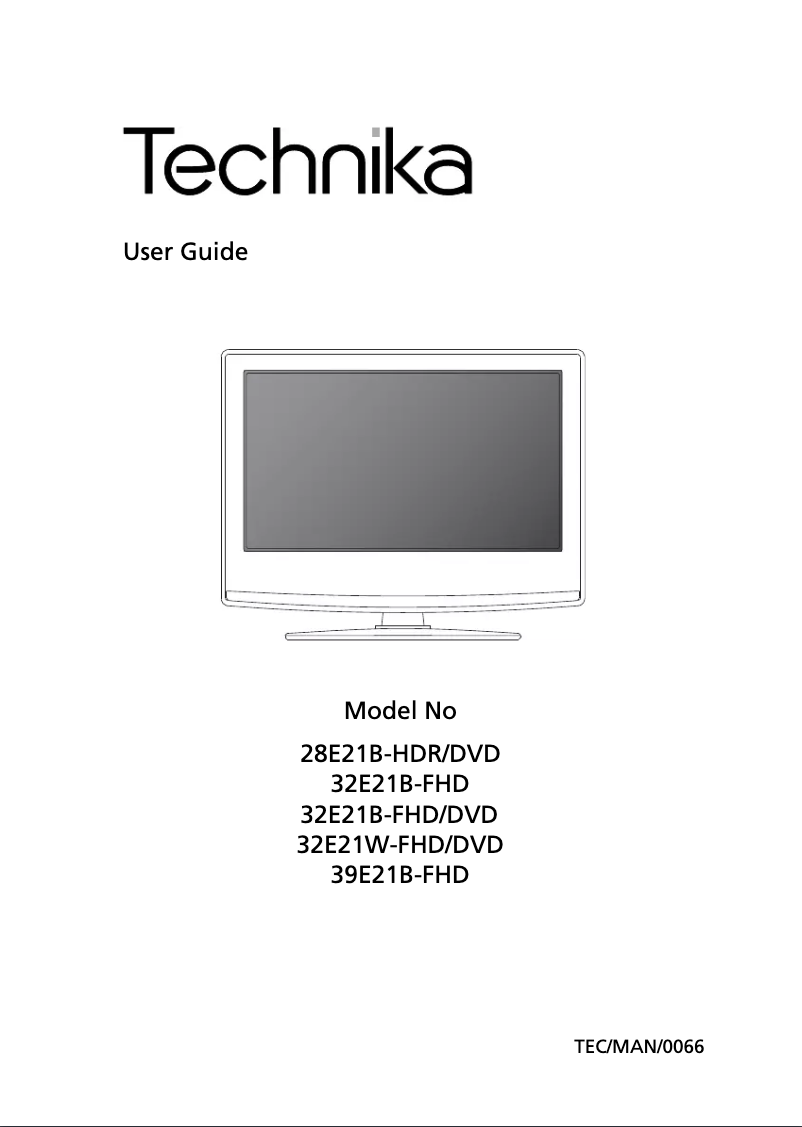 Página 1 del manual Manual de usuario Technika 32E21B-FHD