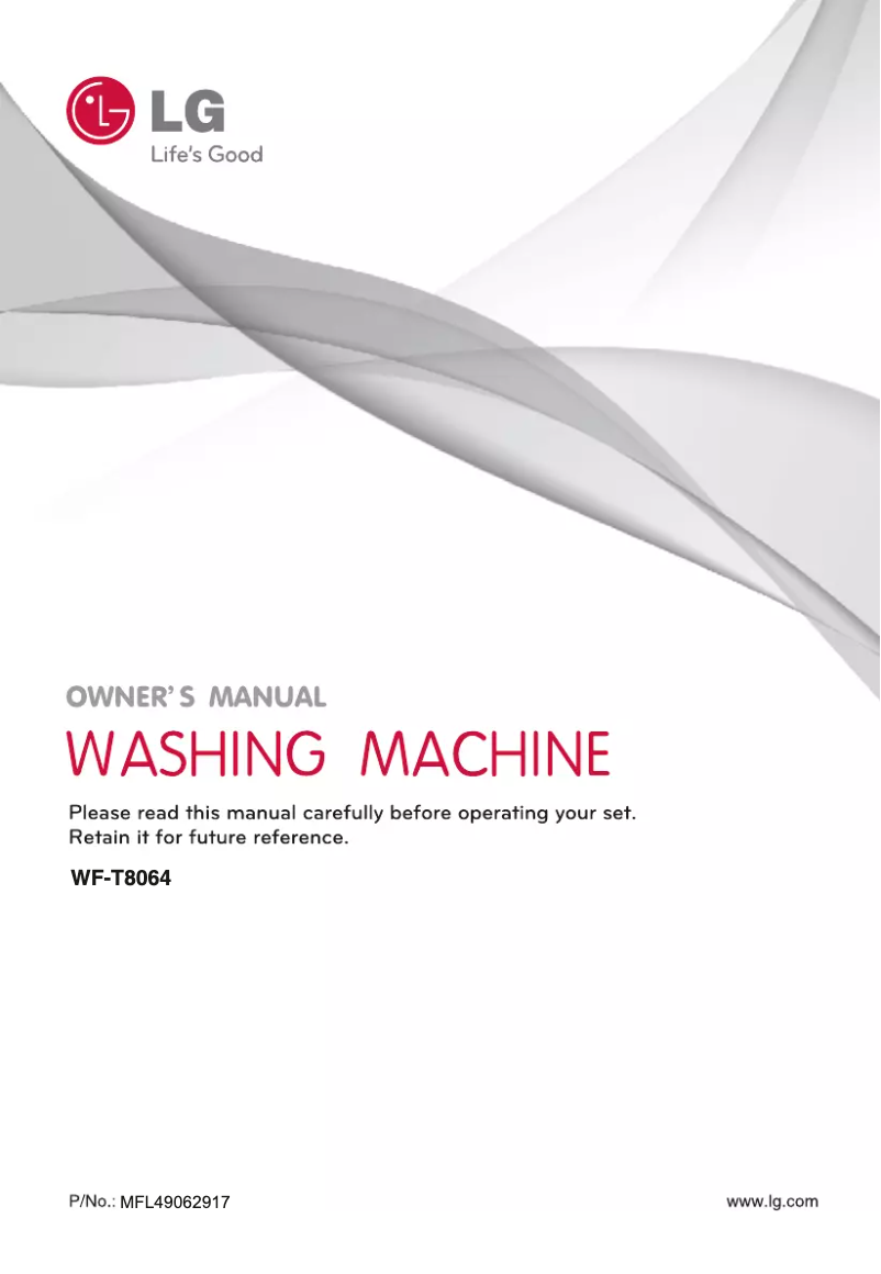 Página 1 del manual Manual de usuario LG WF-T8064