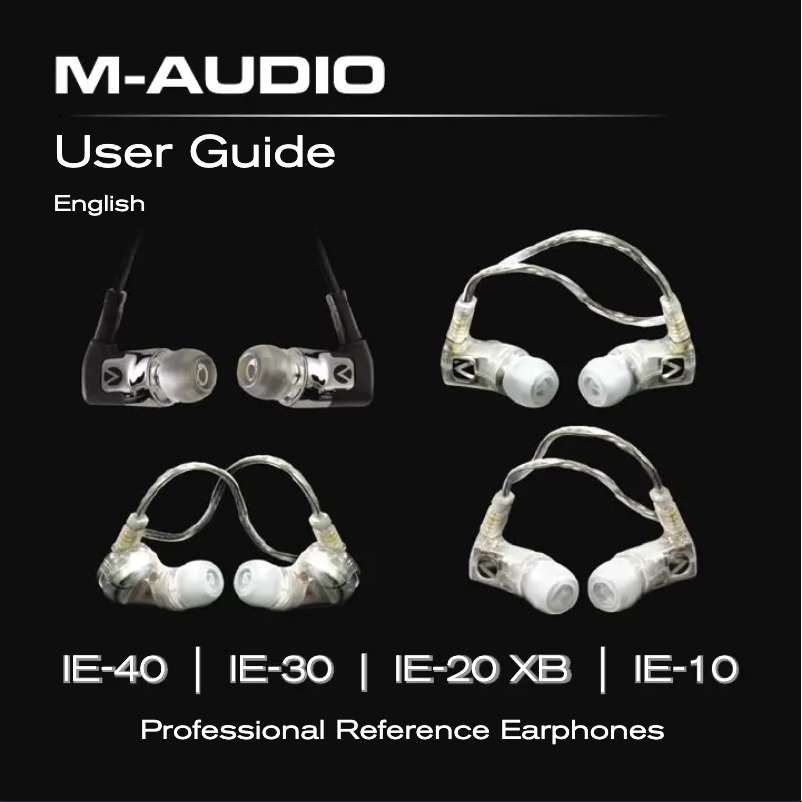 Page n°1 - Manuel utilisateur M-Audio IE-40